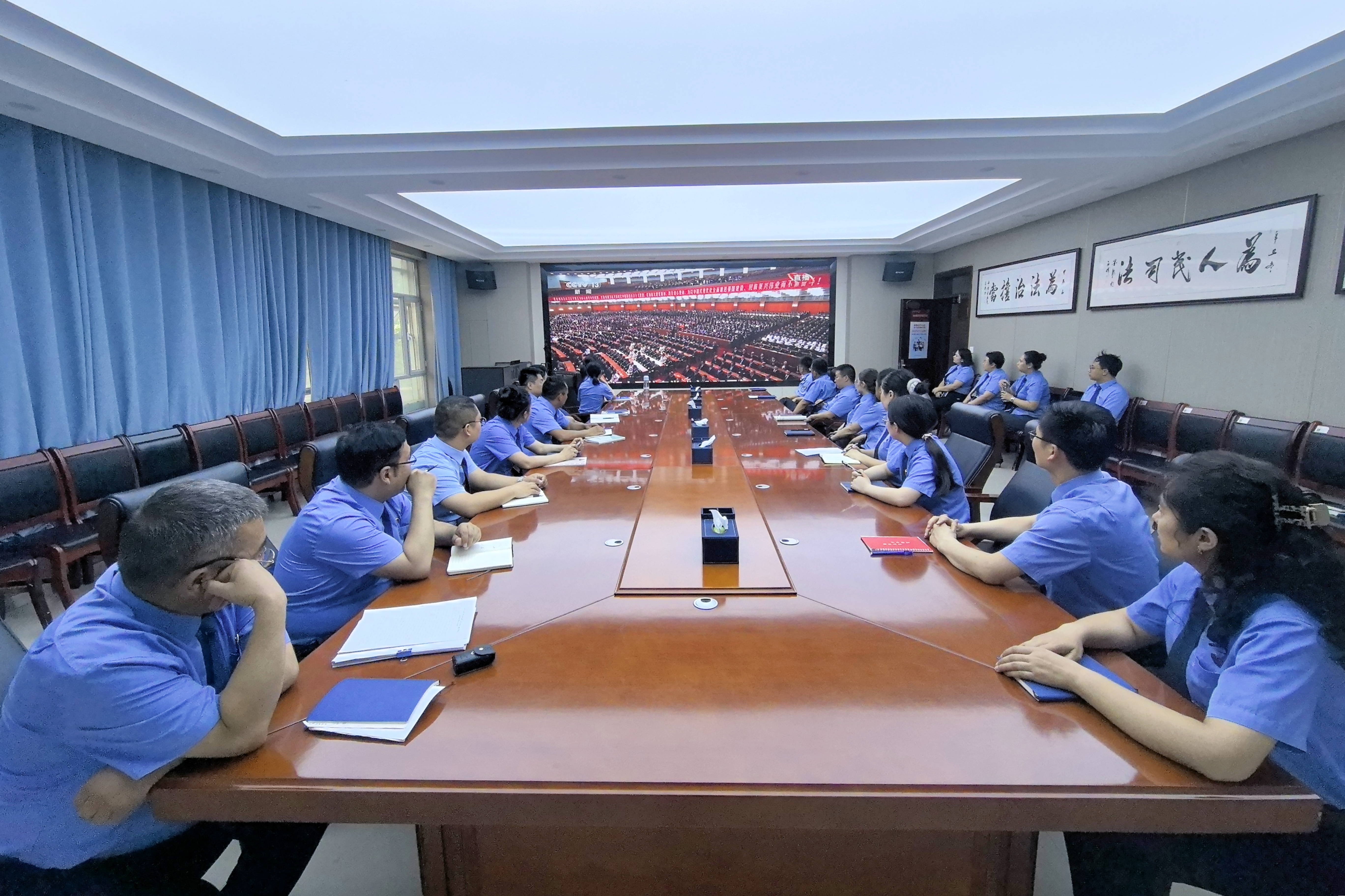 凝心聚力悟盛会精神 砥砺奋进续写检察华章——阿克陶县人民检察院组织集中收看建党105周年庆祝大会直播